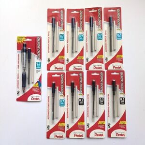 NEW Pentel Quick Dock Mechanical Pencil & 8 Refill Cartridges 0.7mm 0.5mm Lead